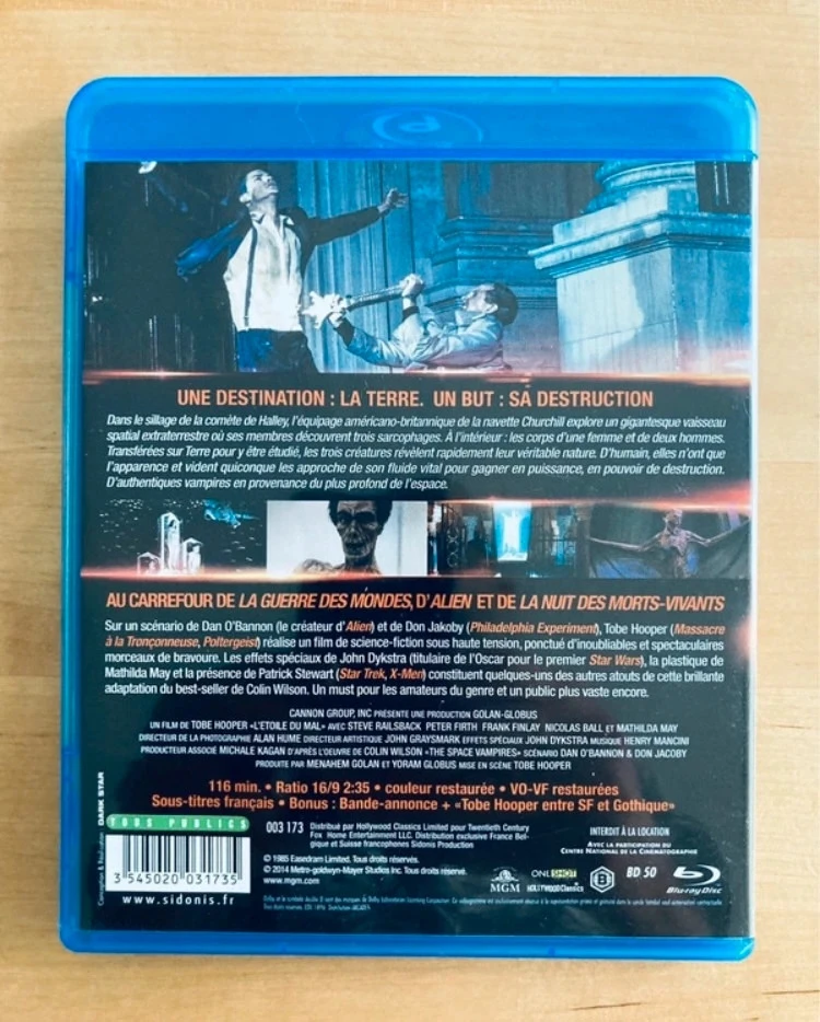 Blu-ray Lifeforce by Tobe Hooper. – photo 3